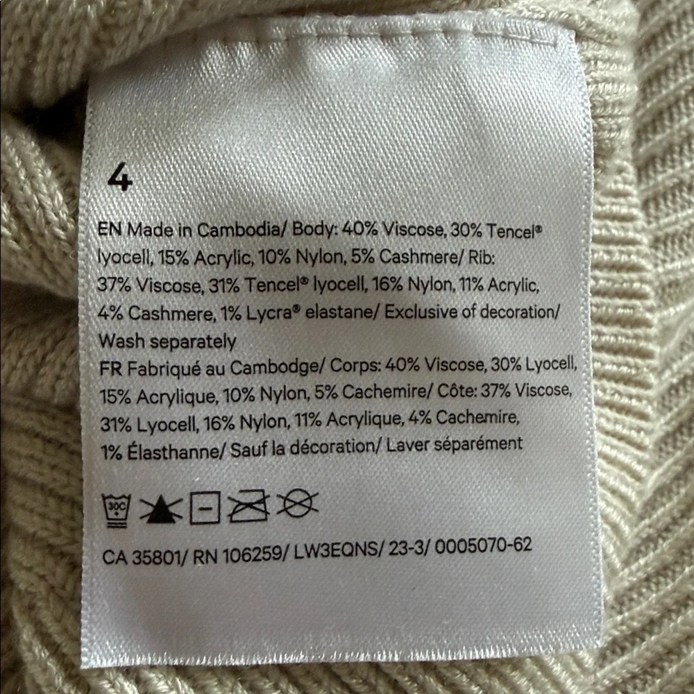 LULULEMON Reversible CrossOver Sweater Size 4 Balletcore Yoga - Picture 7 of 7
